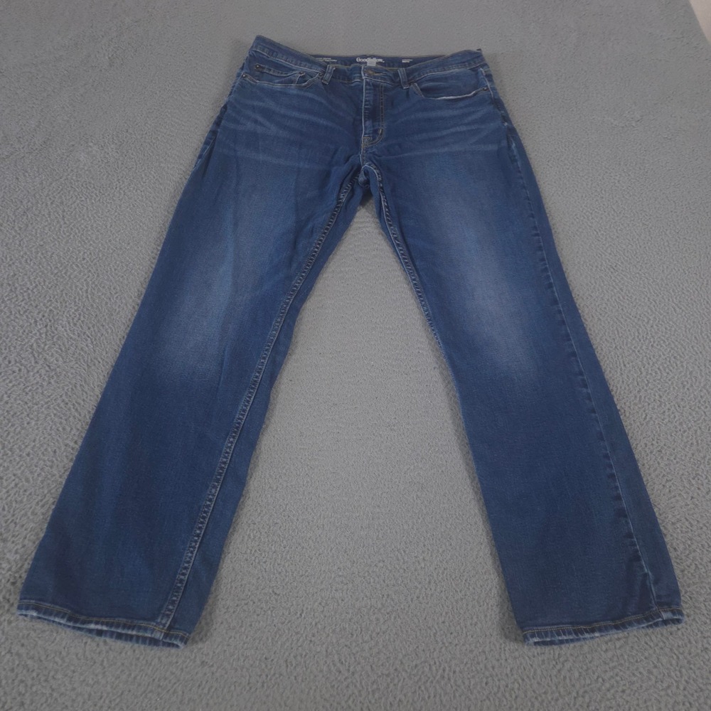 Goodfellow‎ & Co Jeans Mens 36x32 Blue Straight Leg Cotton Stretch Denim Pants